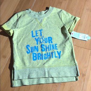 NWT  Let Your Sun Shine SS Sweatshirt 3T